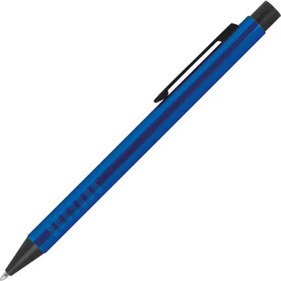 Produktbild von 10 Kugelschreiber aus Metall / Farbe: blau