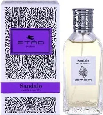 Produktbild von Etro Sandalo, Unisex, 100 ml, Lavendel, Zitrone, Orange, Petitgrain, Mysore, Lila, Patschuli, Sandelholz, Bernstein, Cumarin, Moschus, Vanille, Spray