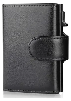 Obrázek produktu pro Peněženka, ochrana proti RFID, trojdílný design, černá