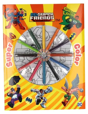 Produktbild von Super -Farbfarbe DC Super Friends mit Stiften