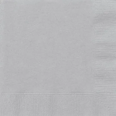 Image de 50 grandes serviettes argent