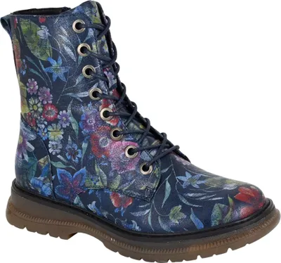 Produktbild von Cipriata - Damen Springerstiefel "Annetta" DF2500 (36 EU) (Schwarz/Blau)