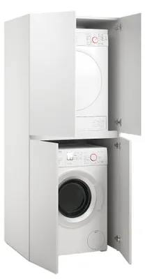 Produktbild von Flagler - Großer Mehrzweckschrank, 70x195h cm Weiß, ein Regal  Italy
