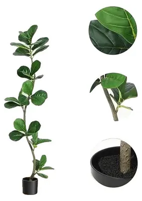 Zdjęcie produktu dla Sztuczne rośliny, realistyczne liście, łatwe w pielęgnacji, 150 cm