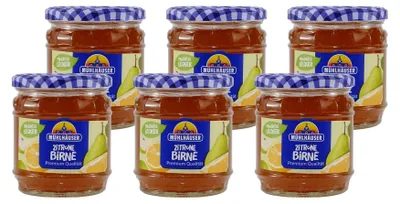 Produktbild von Mühlhäuser Zitrone-Birne Konfitüre (8 x 0,45 Kg)