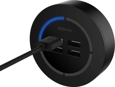 Produktbild von Nokia 4-Port Ladegerät AC-301 mit 4 Ports Netzteil 20w 4.2A für iPhone Samsung