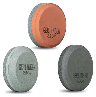Produktbild von 3 Schleifsteine, Axt und Messer, 2-in-1-Schleifvorrichtung für Äxte
