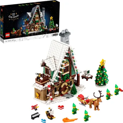 Produktbild von LEGO 10275 Icons Elfen-Klubhaus, Weihnachtsgeschenk für Erwachsene, Zimmer-Deko, Modell zum Ausstellen