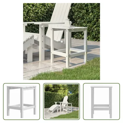 Immagine prodotto di The Living Store Tavolo da giardino Adirondack bianco 38x38x46 cm HDPE