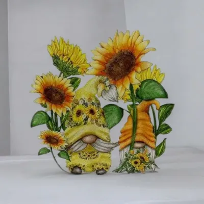 Produktbild von Weltbild Diamond Painting Dekokranz Sonnenblumen Wichtel