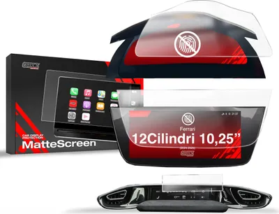 Produktbild von Matte Autodisplayfolie 3in1 für Ferrari 12Cilindri 15,6"+10,25" (2024-2025), Grizz Protector