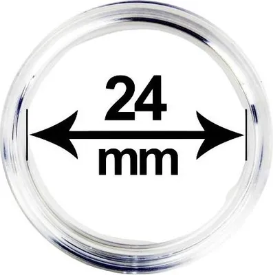Obrázek produktu pro Kapsle (pouzdro) na mince, vnitřní průměr 24 mm