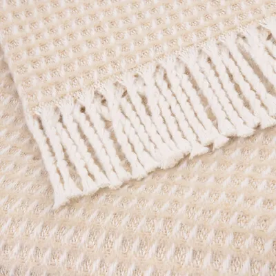 Produktbild von Waffeldecke PLED Soft Natural Baumwolle Bettbezug 200x220cm