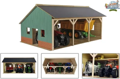 Produktbild von Van Manen Bauernhof-Schuppen 55x77,5x38 cm im Maßstab 1:16