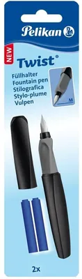 Produktbild von Füllhalter Twist P457M/B M schwarz inkl. 2 Patronen Packung mit 8 Stück