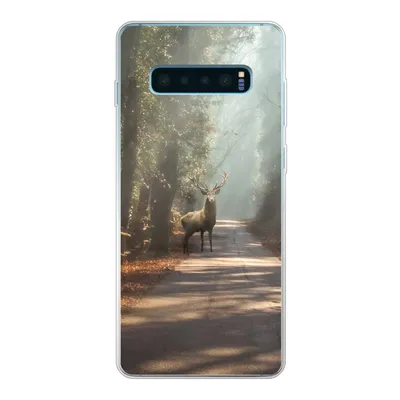 Produktbild von MuchoWow® Handyhülle Schutzhülle Hülle für Samsung Galaxy S10 Lite Hirsche - Wald - Sonnenstrahlen Silikon Softcase Handy Hülle - Schutz