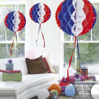 Obrázok produktu pre USA Party Honeycomb Ball dekorácie