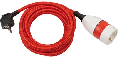 Obrázek produktu pro Brennenstuhl 1161830040, 5 m, Vnitřní, IP20, Polyvinylchlorid (PVC), Červená, 1 AC zásuvky / AC zásuvek