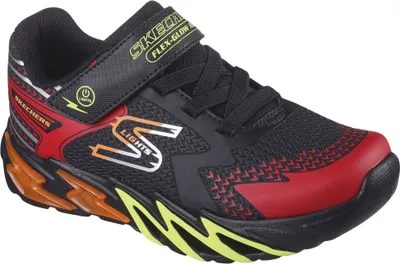 Produktbild von Skechers S Lights: Flex Glow Bolt K der Licht Auf Schlupf Auf Turnschuhe Schwarz Rot – 12,5 UK - 31 EU - 13,5 US / Schwarz Rot