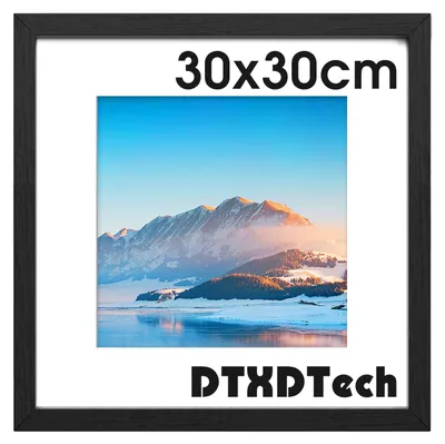 Fotolijst 30x30 cm, weißer Holzrahmen, für 30x30 cm Fotos