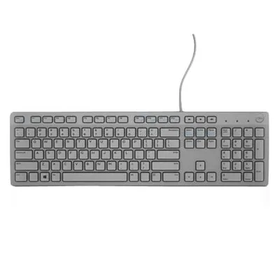 Zdjęcie produktu dla DELL Klawiatura przewodowa — KB216 - US International (QWERTY) - szara, Pełnowymiarowy (100%), Przewodowa, USB, QWERTY, Szary