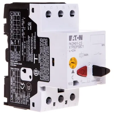 Produktbild von Eaton Motorschutzschalter, 1,6–2,5A, 3-polig, 440V, Auslöseklasse 10A, Drückbetätigung, 1 Stk.