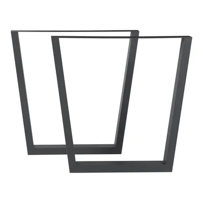 Produktbild von Tischgestell 2er Set ‘Lalling’ für Esstisch Schreibtisch Stahl 72 x 55/75 cm Schwarz