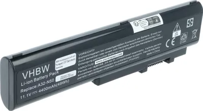 Produktbild von vhbw Akku kompatibel mit Asus N50F, N50E, N50TA, N50T, N50VC, N50VA, N50A, N50VG, N50, N50VF, N50TR, N50TP, N50V Notebook (4400 mAh, 11,1 V, Li-Ion)