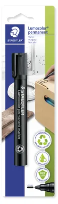 Produktbild von STAEDTLER Lumocolor 352 permanent Marker, Rundspitze, Blisterkarte, Einzelprodukt, schwarz
