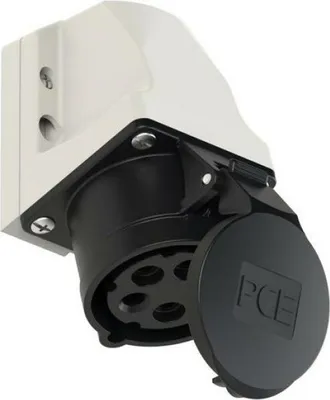 Produktbild von PCE CEE-Wandsteckdose 16A 5P 7h 500V IP44 spritzwassergeschützt