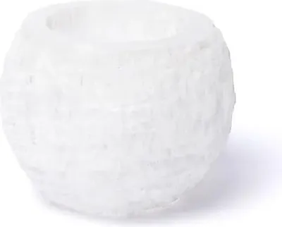 Produktbild von Selenit-Schneeball-Kerzenhalter – ±6 x 6 cm