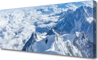 Produktbild von Tulup Leinwand-Bilder 125x50 Wandbild Canvas Kunstdruck Gebirge Landschaft
