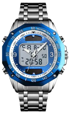 Produktbild von SKMEI 1493 Quarz Digital Elektronische Herrenuhr Mode Laessig Outdoor Sports Maennliche Armbanduhr Dual Time Datum Woche Stoppuhr Alarm 3ATM Wasserdicht Leuchtende Multifunktionsuhren Solarstromversorgung Design Timer Relogio Masculino