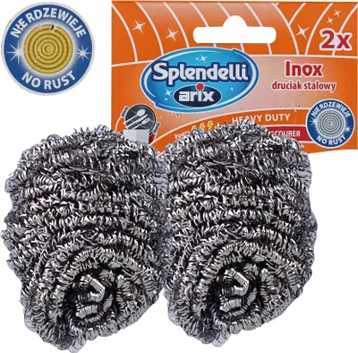 Immagine prodotto di Arix Spazzola In Acciaio Inox Delicato 2Pz T5512...