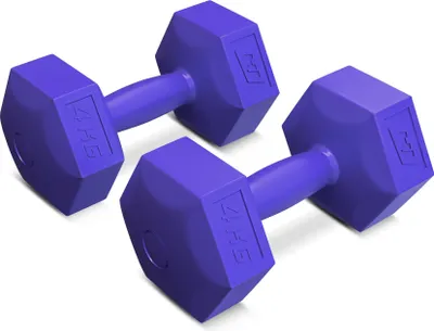 Produktbild von Hop-sport Fitness činky | Sada šesťhranných fitness činiek | Sada činiek 2x4kg