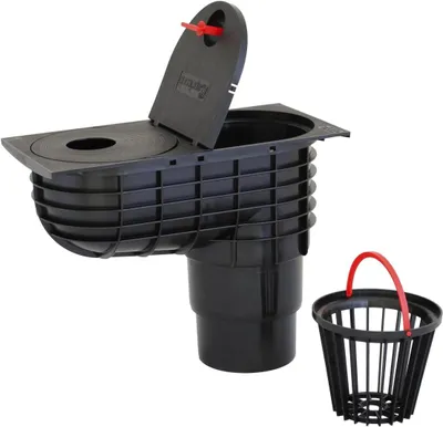 Produktbild von Entwässerung - Regensinkkasten - Regenrohrablauf - Regenwasserablauf - Dachrinnenablauf - Regenablauf - Ablaufdurchmesser DN110 / DN125 - Schwarz