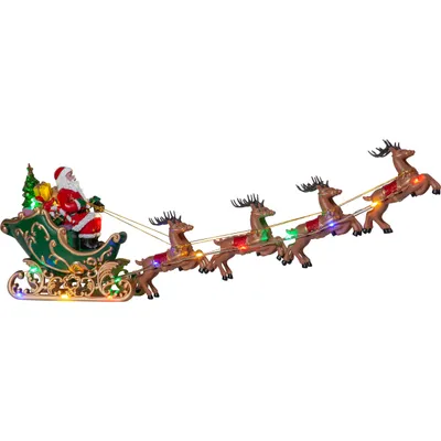 Produktbild von Star Trading LED-Weihnachtsszene "Deerville", Santa ,Schlitten,