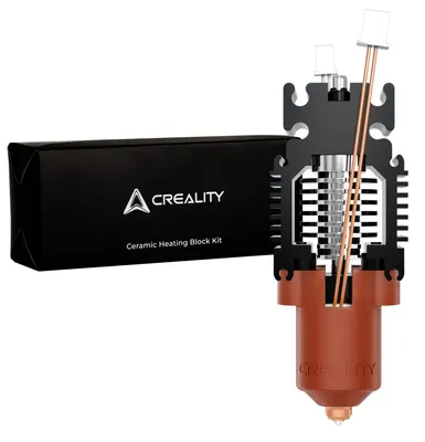 Image de Kit de hotend officiel Creality Ender 3 V3 SE, comprenant un bloc chauffant en céramique pour l'Ender 3 V3 KE, avec buse à changement rapide. Kit de mise à niveau du hotend pour une température de fonctionnement jusqu'à 300°C et une vitesse d'impression jusqu'à 600 mm/s, compatible avec les imprimantes Ender 3 V3 SE/KE