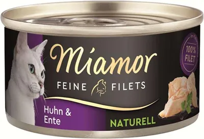 Produktbild von Miamor Feine Filets naturelle Huhn & Ente   |  Dose   | 24 x 80g