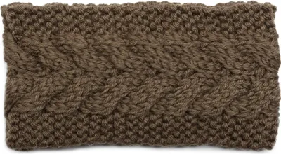Produktbild von styleBREAKER Damen Stirnband Grobstrick mit Zopfmuster, gestrickt, Haarband, Headband 04026005