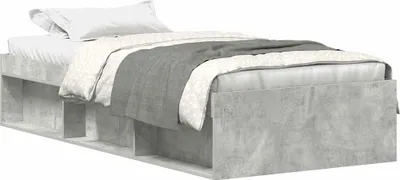 Produktbild von vidaXL Bettgestell Betongrau 90x190 cm