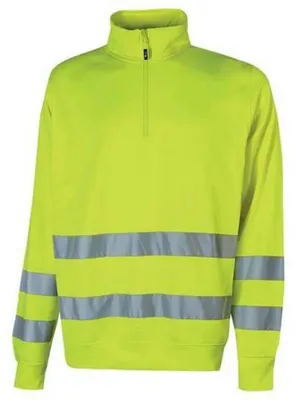 Image de Sweat-shirt à demi-fermeture éclair U-power Felis Jaune S Homme Jaune S