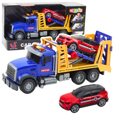 Produktbild von LeanToys Autotransporter Laweta mit Autos und Soundeffekten