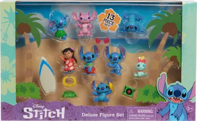 Produktbild von Just Play Lilo & Stitch Deluxe Figure Set, Mehrfarbig