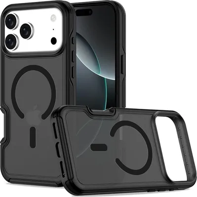 Produktbild von INF Magnetische Slim Hülle für iPhone 17 Pro - Magsafe, Stoßfest, Schwarz
