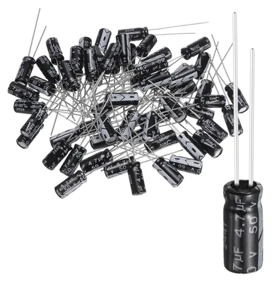 60x Elektrolytkondensator 4,7 µF 50 V 5x11 mm