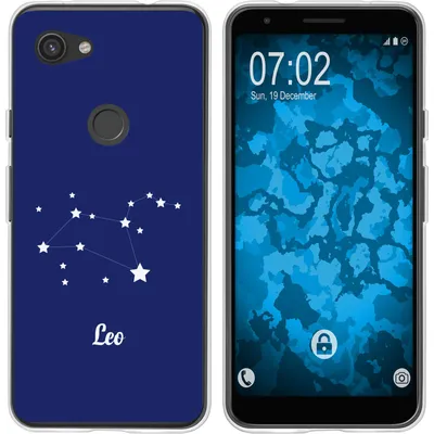 Produktbild von PhoneNatic Case kompatibel mit Google Pixel 3a XL Silikon-Hülle SternzeichenLeo M4