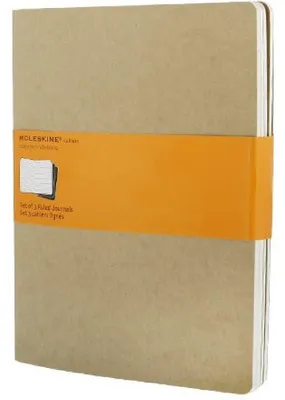 Obrázok produktu pre Moleskine Cahier, Jednofarebné, Hnedá, 120 listy, 70 g/m², Linajkový papier, Univerzálne