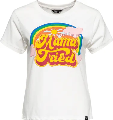 Imagen del producto de Camiseta para mujer Queen Kerosin Mama (blanca, talla XL)