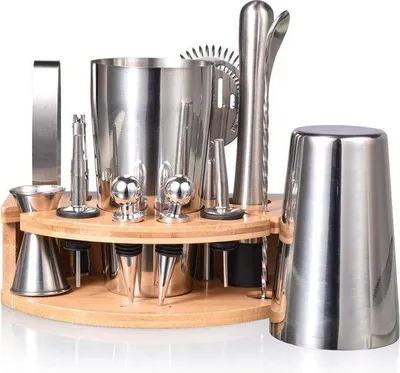 Produktbild von Cocktailshaker-Set 12-teilig Edelstahl